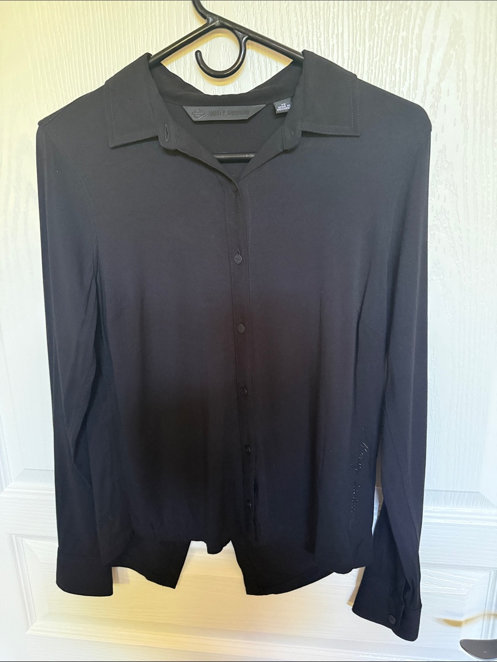 Harley Davidson Black Button-Up Shirt